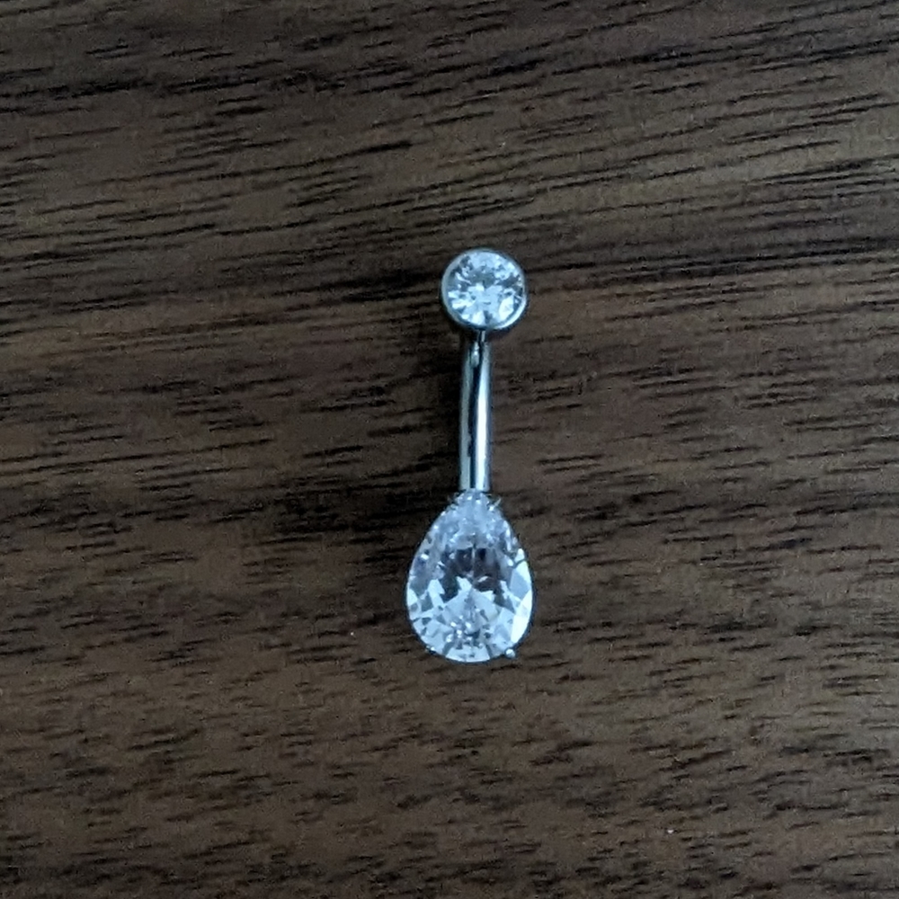 Titanium - Pear Shaped Navel Bar